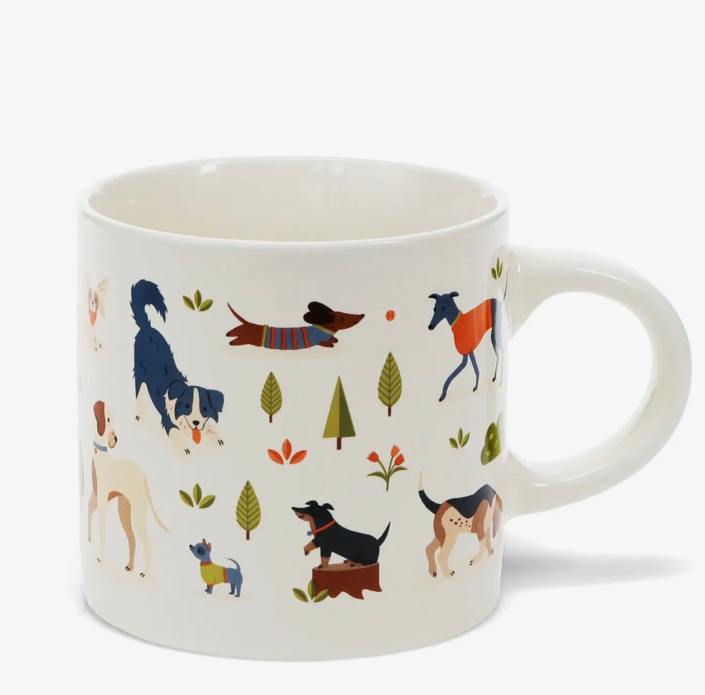 Ceramic Mug - Dog Park Themed - 350ml