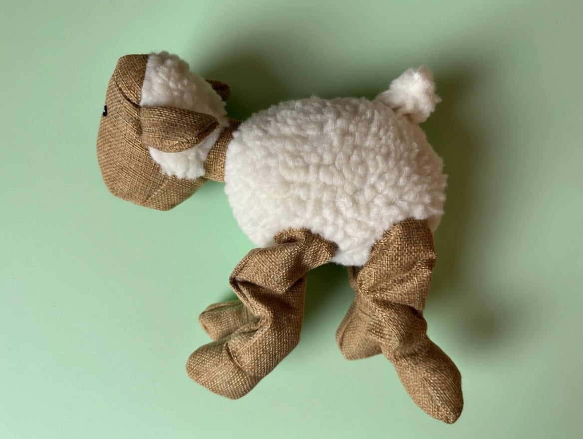 Lamb Dog Toy, Plushie, Internal Squeaker, Cuddly Friend For Your Dog