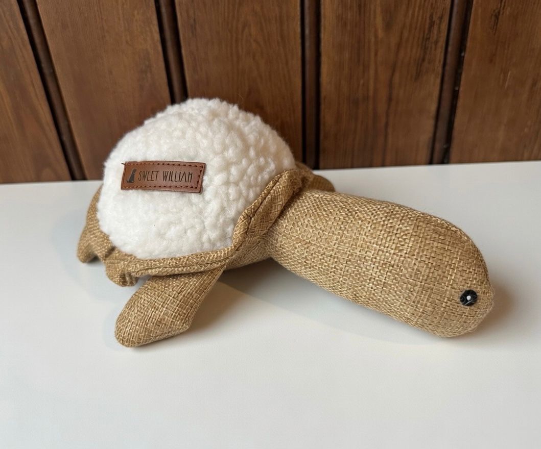 Turtle Dog Toy, Plushie, Internal Squeaker, Cuddly Friend For Your Dog